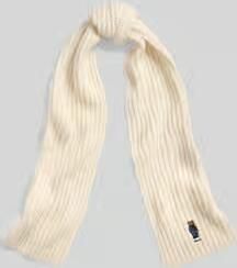Polo Ralph Lauren Wollen sjaal met label- en motiefstitching model 'BEAR' - Foto 4