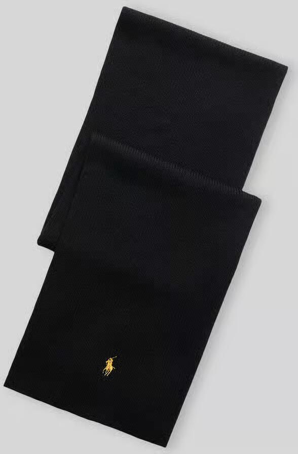Polo Ralph Lauren Sjaal van zuivere wol met gestikt logo