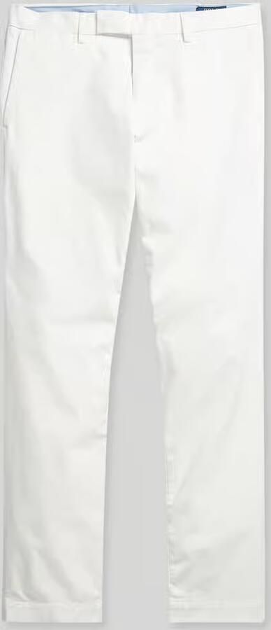 Ralph Lauren Slim Fit Witte Stretch-Katoenen Chino Broek Wit Heren