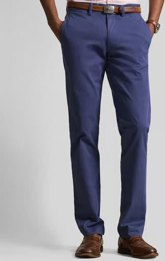 Ralph Lauren Chino Broek van Stretch Katoen Blue Heren - Foto 4