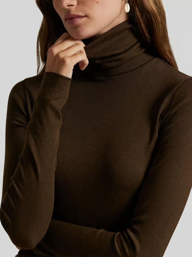 Polo Ralph Lauren Slim fit coltrui van mix van katoen en lyocell