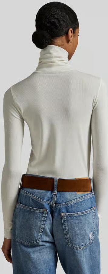 Polo Ralph Lauren Shirt met lange mouwen van lyocellmix in gebreide look - Foto 4
