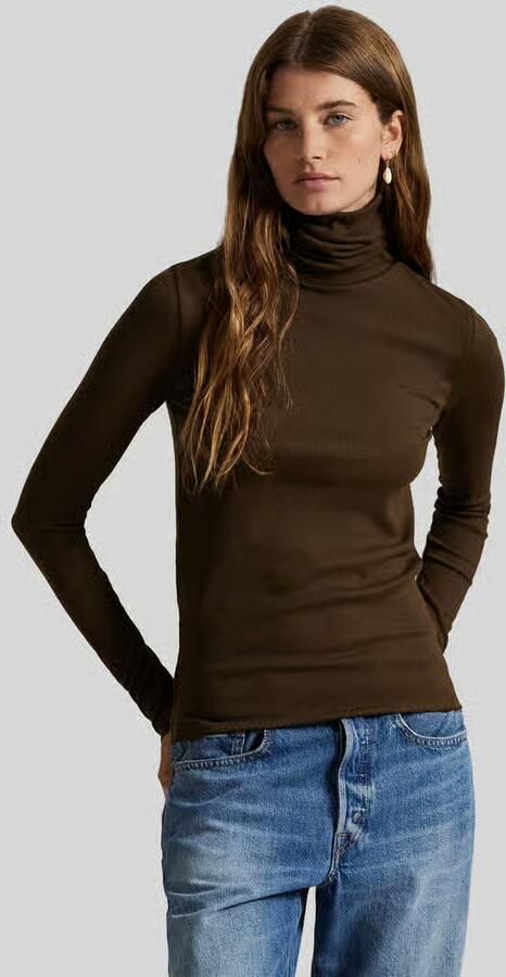 Polo Ralph Lauren Slim fit coltrui van mix van katoen en lyocell - Foto 2