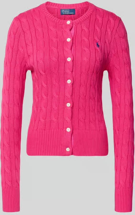 Polo Ralph Lauren Slim fit gebreid jack met gestikt logo - Foto 2
