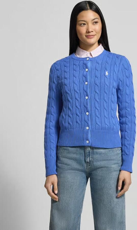 Polo Ralph Lauren Slim fit gebreid jack met logostitching - Foto 4