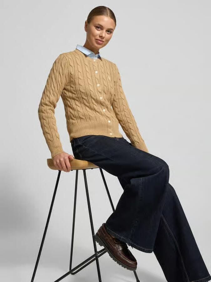 Polo Ralph Lauren Slim fit gebreid jack met logostitching - Foto 2