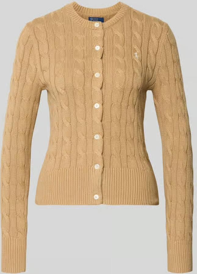 Polo Ralph Lauren Slim fit gebreid jack met logostitching