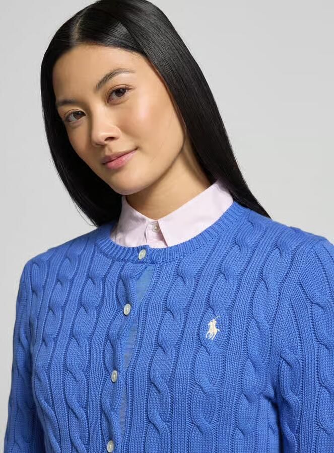 Polo Ralph Lauren Slim fit gebreid jack met logostitching - Foto 2