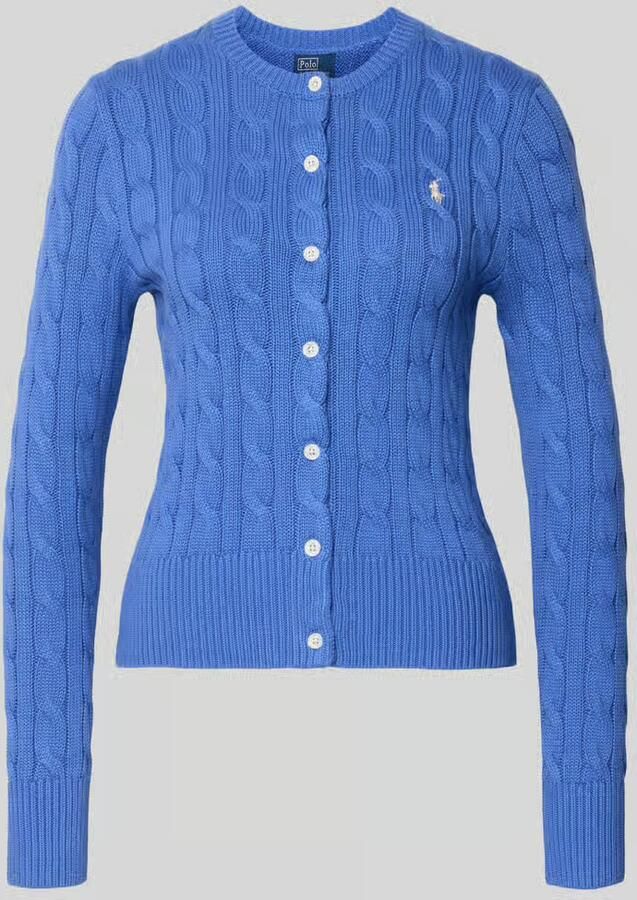 Polo Ralph Lauren Slim fit gebreid jack met logostitching