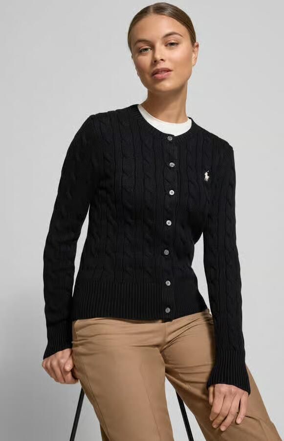 Polo Ralph Lauren Slim fit gebreid jack met logostitching - Foto 2