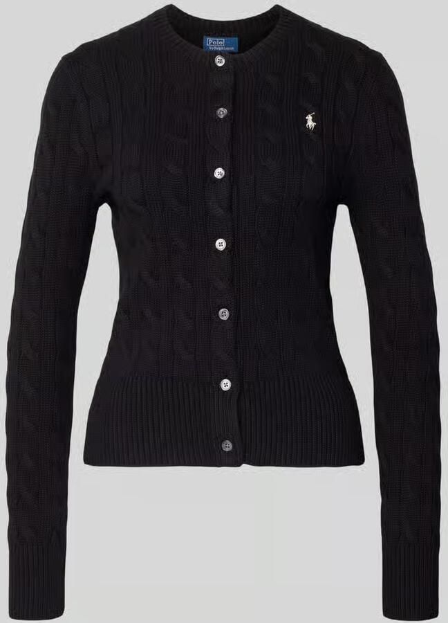 Polo Ralph Lauren Slim fit gebreid jack met logostitching