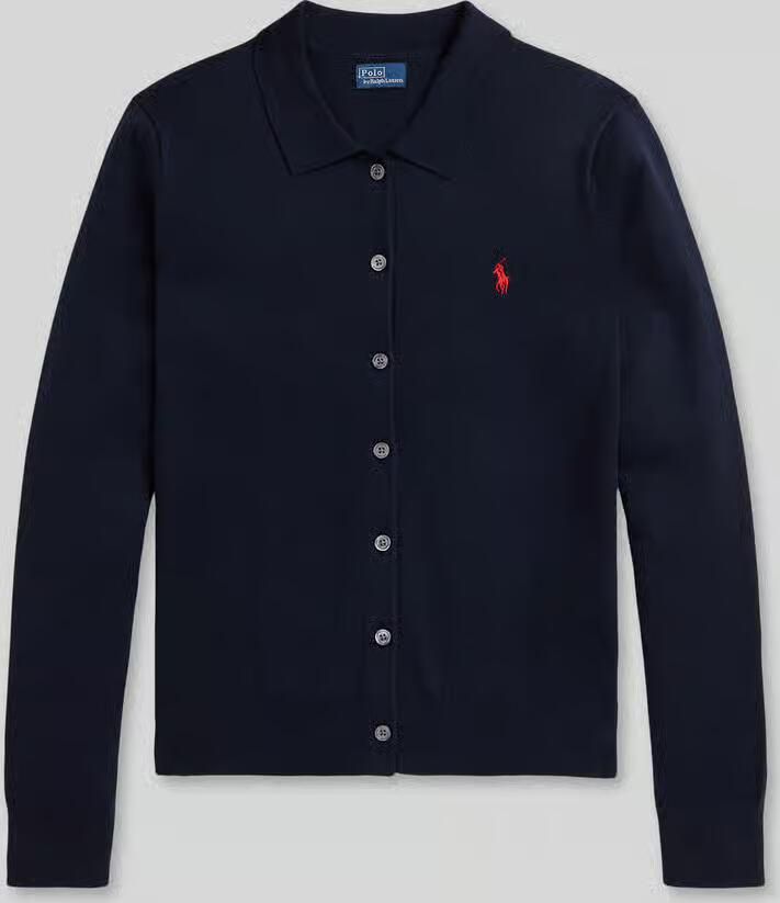 Polo Ralph Lauren Slim fit gebreid jack van katoenmix