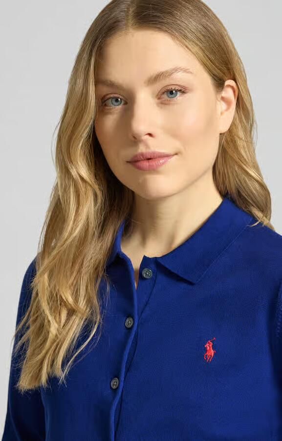 Polo Ralph Lauren Slim fit gebreid jack van katoenmix