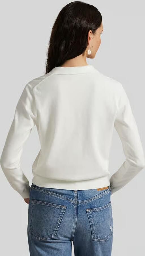 Polo Ralph Lauren Cardigan met platte kraag en logostitching - Foto 3