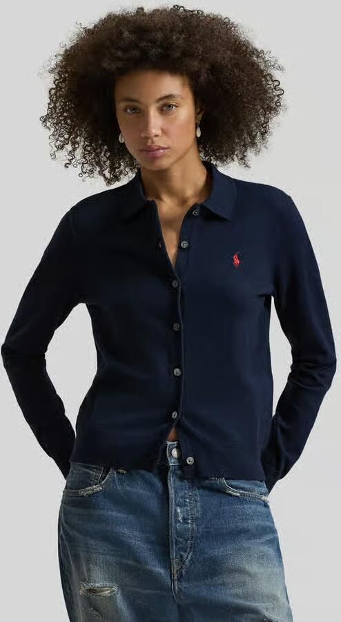 Polo Ralph Lauren Slim fit gebreid jack van katoenmix - Foto 3