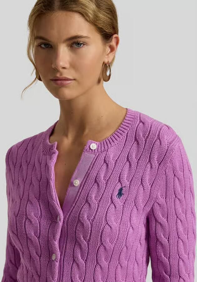 Polo Ralph Lauren slim fit gebreid jack van puur katoen