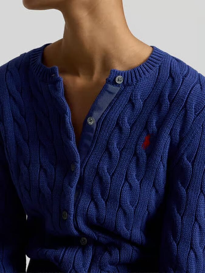Polo Ralph Lauren slim fit gebreid jack van puur katoen