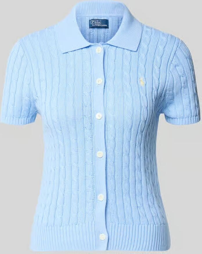 Polo Ralph Lauren slim fit gebreid vest met polokraag - Foto 2