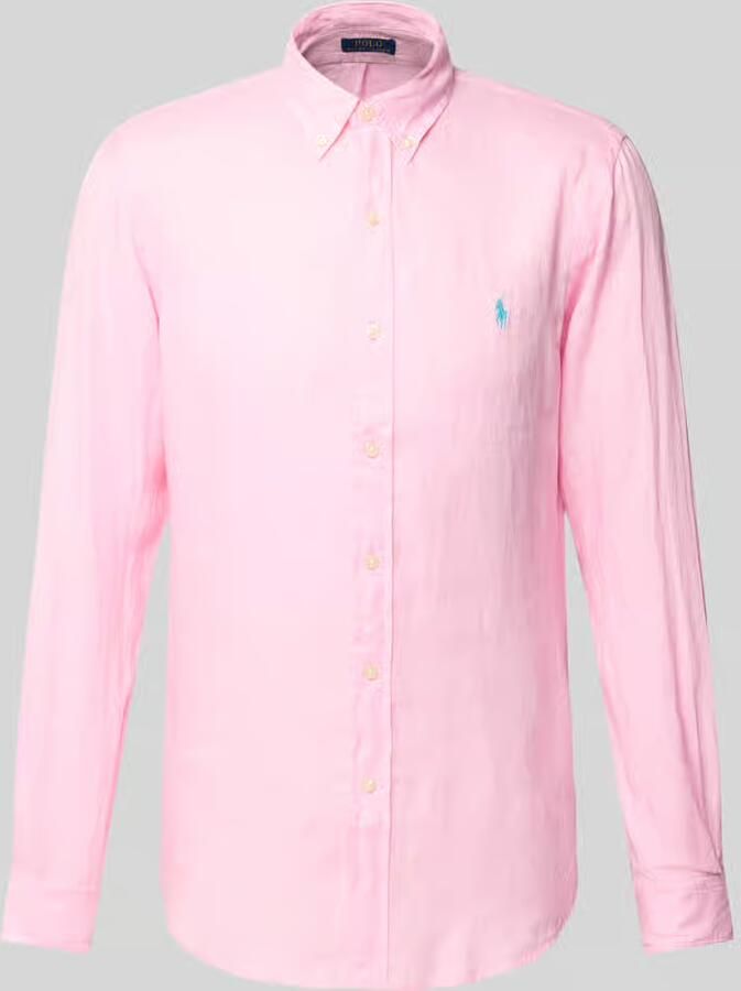 Polo Ralph Lauren Slim fit vrijetijdsoverhemd van puur linnen
