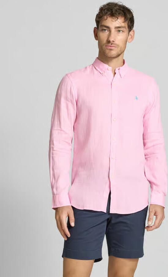 Polo Ralph Lauren Slim fit vrijetijdsoverhemd van puur linnen - Foto 5