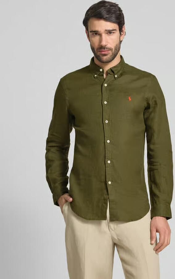 Polo Ralph Lauren Slim fit vrijetijdsoverhemd van puur linnen - Foto 2