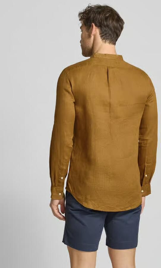 Polo Ralph Lauren Slim fit linnen overhemd met opstaande kraag