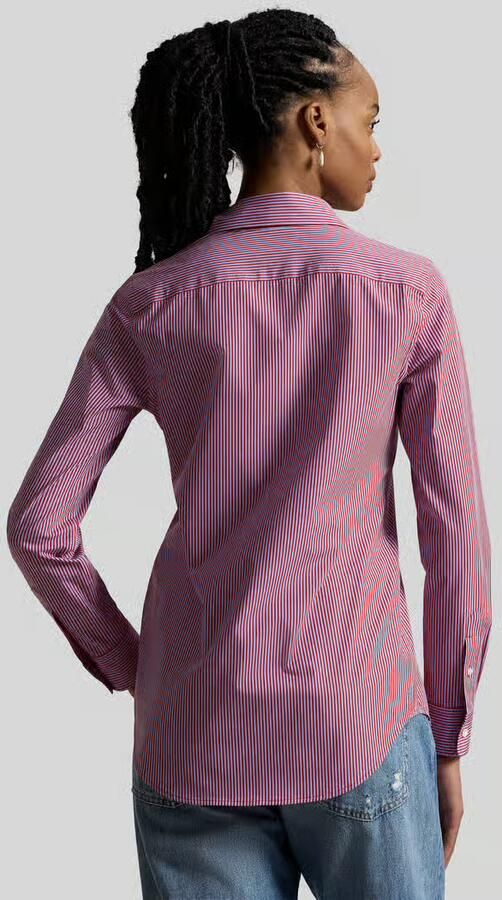 Polo Ralph Lauren Slim Fit overhemdblouse van katoenmix