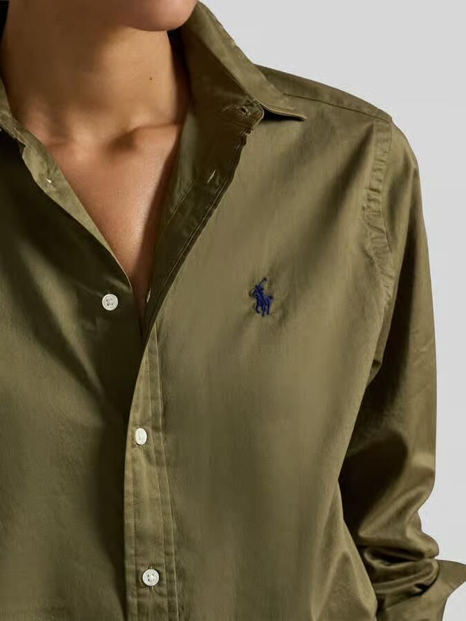 Polo Ralph Lauren Slim fit overhemdblouse van puur katoen - Foto 2