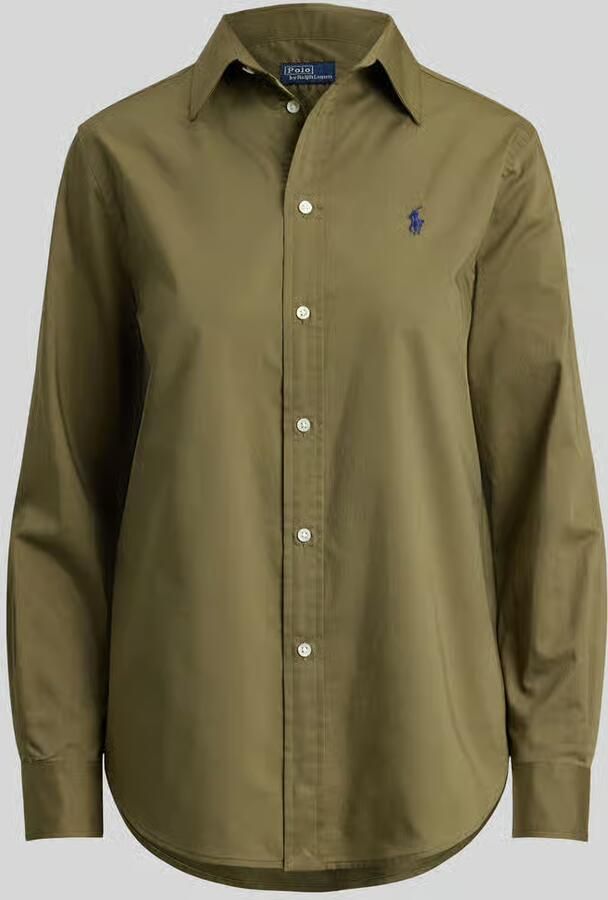 Polo Ralph Lauren Slim fit overhemdblouse van puur katoen