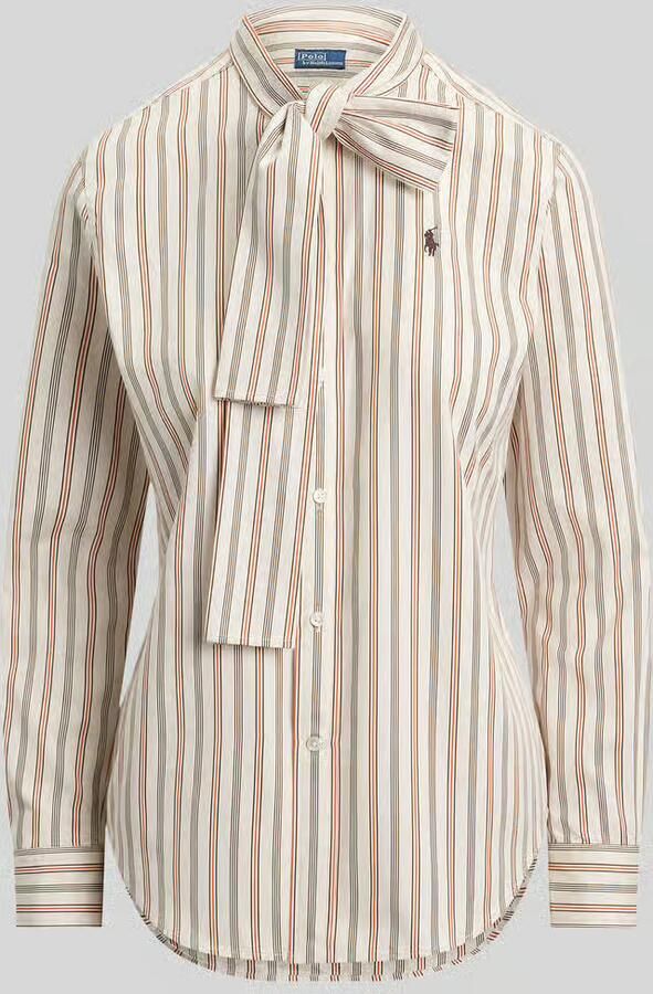 Polo Ralph Lauren Slim fit overhemdblouse van puur katoen