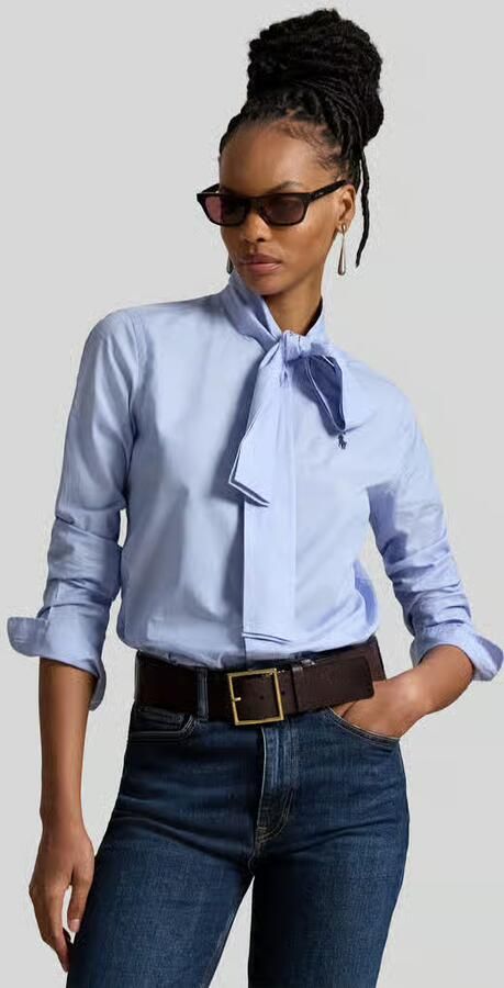 Polo Ralph Lauren Slim fit overhemdblouse van puur katoen - Foto 3