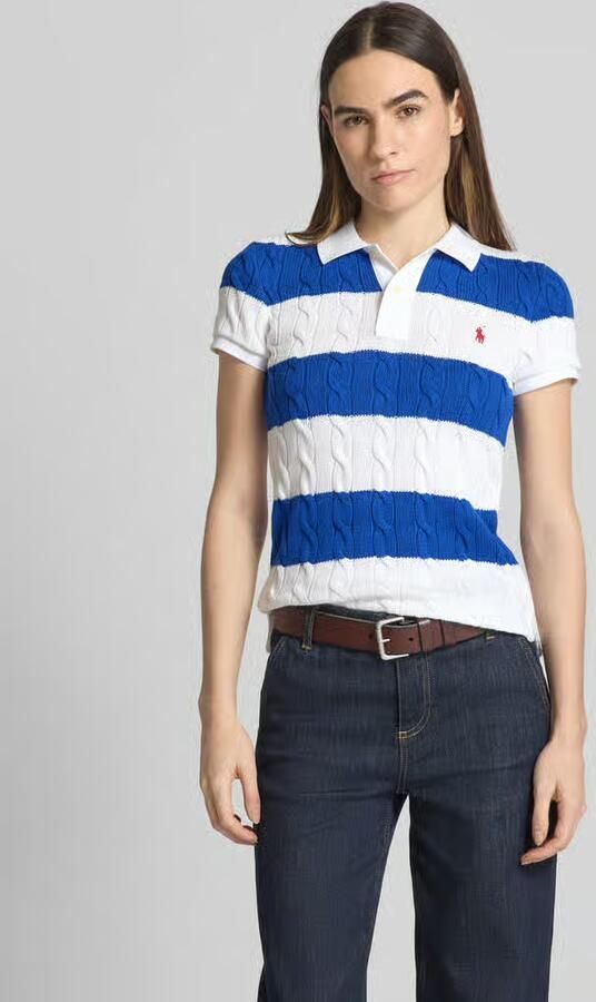 Polo Ralph Lauren Slim fit poloshirt in gebreide look - Foto 4