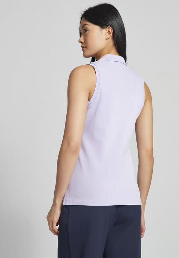 Polo Ralph Lauren Slim fit poloshirt in mouwloos design model 'JULIE'