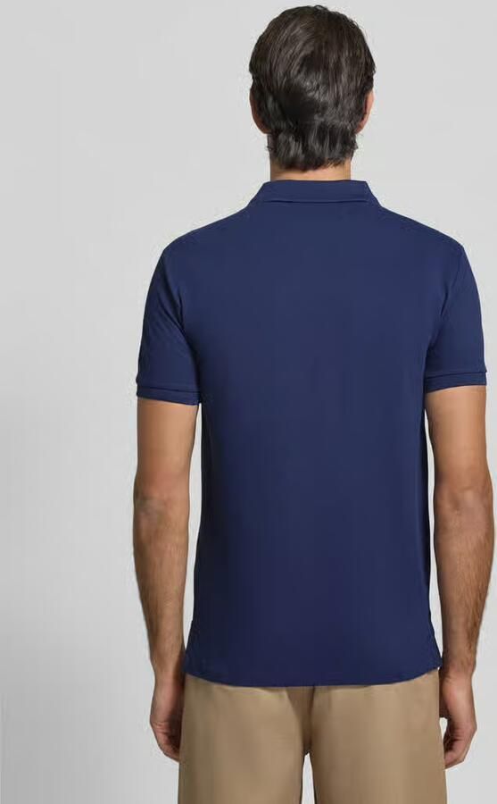 Ralph Lauren Klassieke Donkerblauwe Katoenen Polo met Rood Logo Borduurwerk Blauw Heren - Foto 4