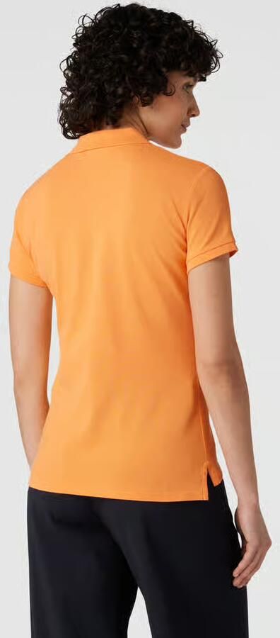Polo Ralph Lauren Slim fit poloshirt met labelstitching model 'JULIE'