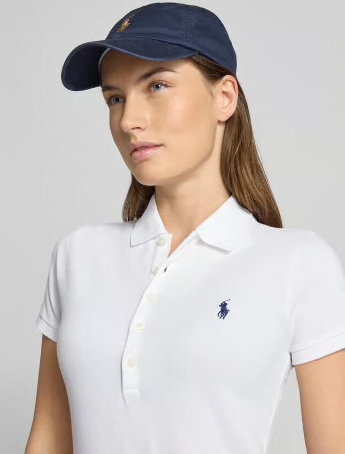 Polo Ralph Lauren Slim fit poloshirt met logostitching model 'JULIE' - Foto 5