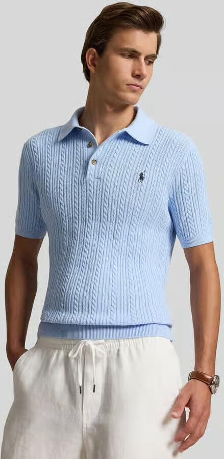 Polo Ralph Lauren slim fit poloshirt van katoen knitwear - Foto 4