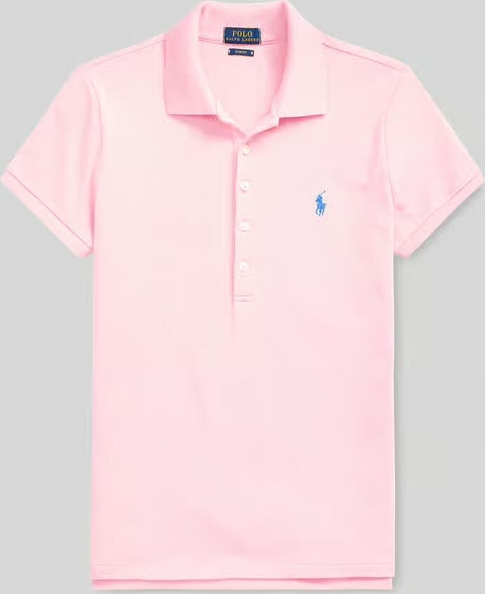 Polo Ralph Lauren Poloshirt van puur katoen met labelstitching model 'JULIE' - Foto 4