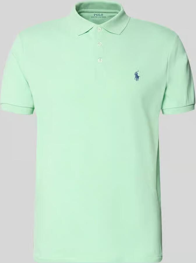 Polo Ralph Lauren Slim fit poloshirt van katoenmix