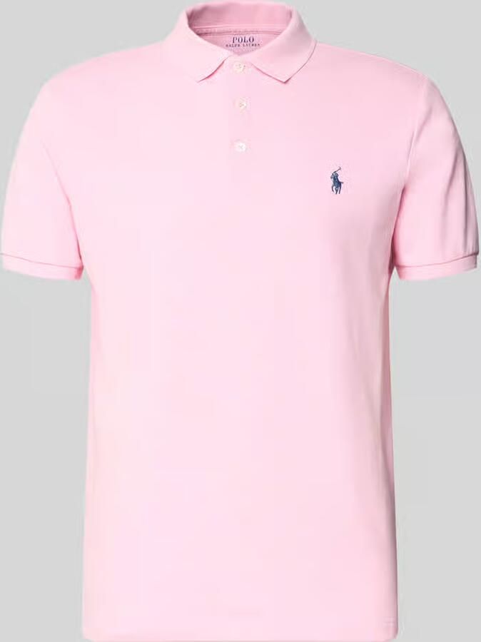 Polo Ralph Lauren Slim fit poloshirt van katoenmix