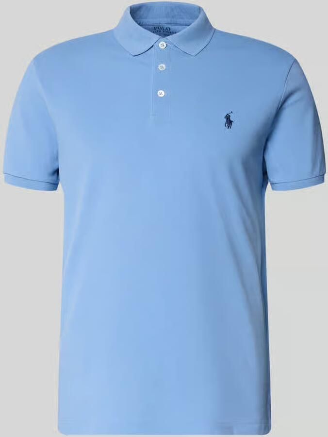 Polo Ralph Lauren Slim fit poloshirt van katoenmix