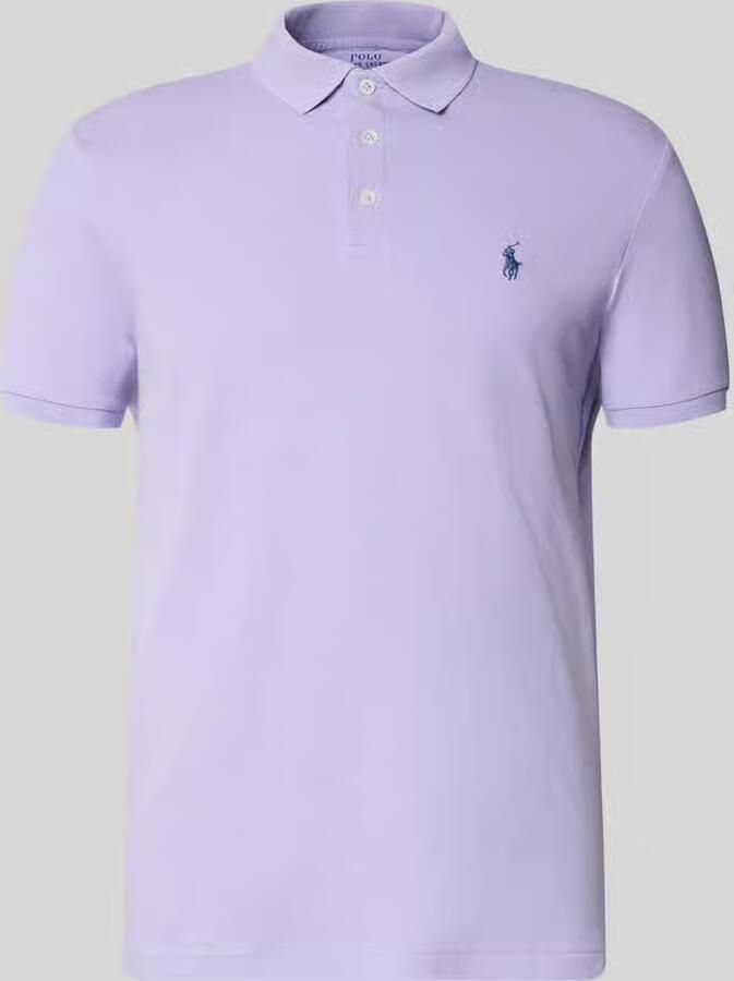 Polo Ralph Lauren Slim fit poloshirt van katoenmix