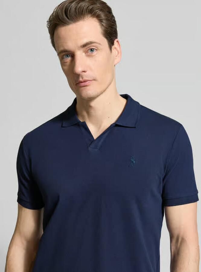 Polo Ralph Lauren Regular fit poloshirt met labelstitching model 'JOHNNY'
