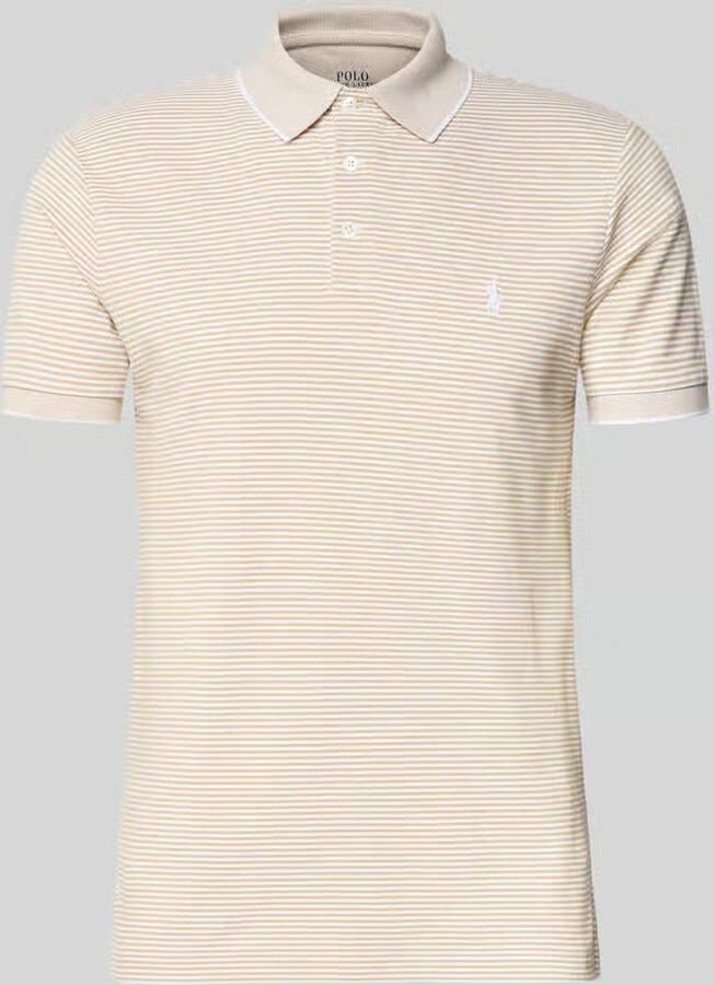 Polo Ralph Lauren Slim fit poloshirt van katoenmix