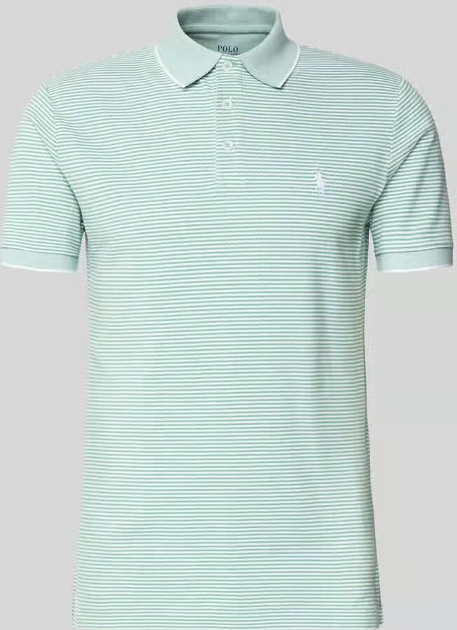 Polo Ralph Lauren Slim fit poloshirt van katoenmix