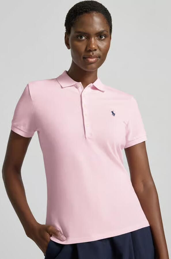 Polo Ralph Lauren regular fit poloshirt van katoenmix model 'JULIE' - Foto 3