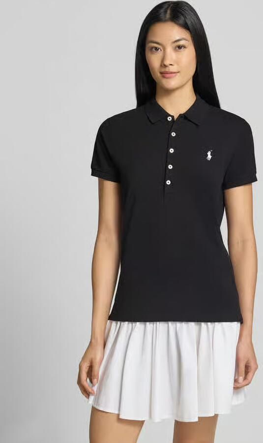 Polo Ralph Lauren regular fit poloshirt van katoenmix model 'JULIE' - Foto 4