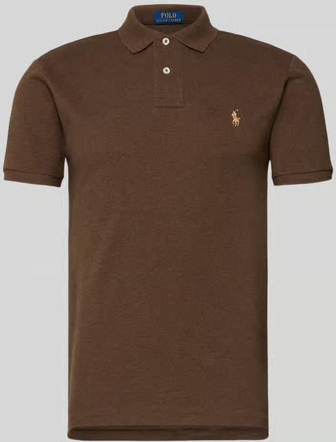 Polo Ralph Lauren Slim fit poloshirt van puur katoen