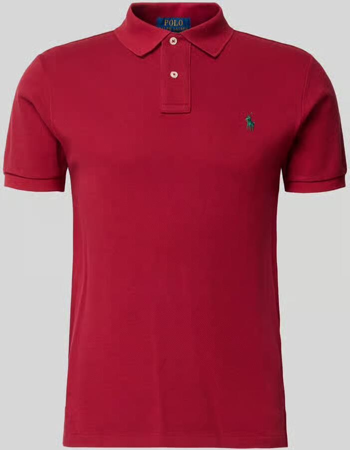 Polo Ralph Lauren Slim fit poloshirt van puur katoen