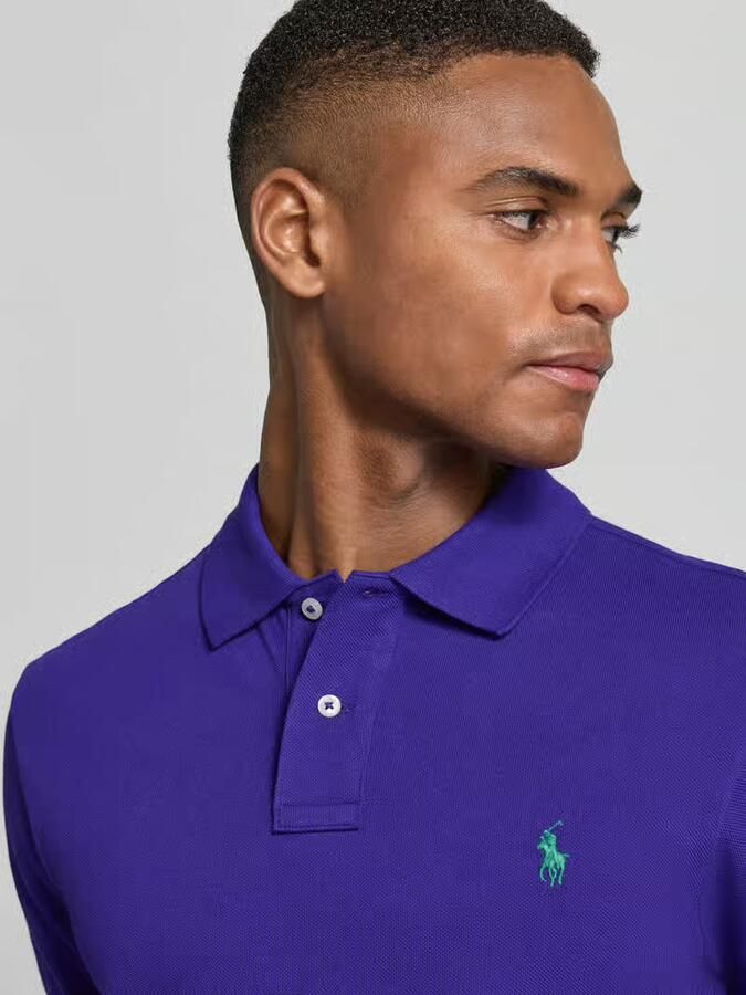 Polo Ralph Lauren Paarse Polo Shirt met Pony Logo Purple Heren - Foto 4